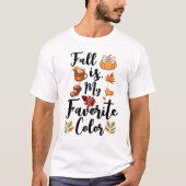 Herfst is mijn favoriete kleur t-shirt (Voorkant)