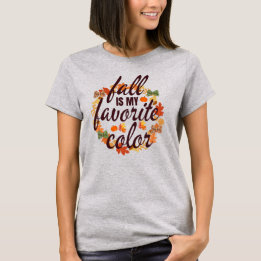 Herfst is mijn favoriete kleur t-shirt