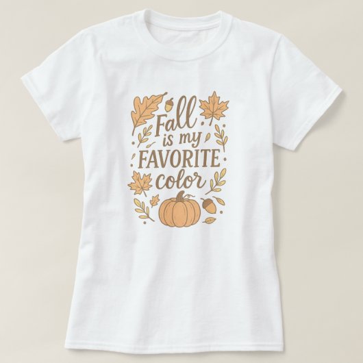 Herfst is mijn favoriete kleur t-shirt (Design voorkant)
