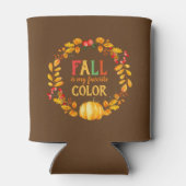 Herfst is mijn favoriete kleurennajaar en laat pom blikjeskoeler (Achterkant)