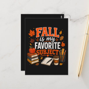 Herfst is mijn favoriete onderwerp Leuk herfst Briefkaart