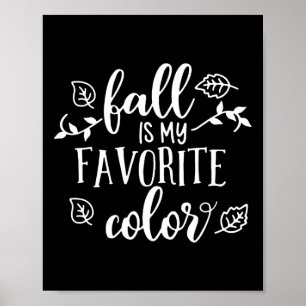 Herfst is mijn favoriete zonnescherm in de herfst poster