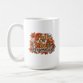 Herfst Is Mijn Gehele Persoonlijkheid Retro Herfst Koffiemok
