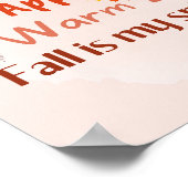 Herfst is mijn spirituele seizoen poster (Hoek)