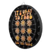 Herfst is oké om alle gevoelens van geestelijke ge dartbord (Voorkant Rechts)