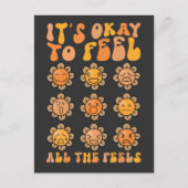 Herfst is oké om alle gevoelens van geestelijke ge feestdagenkaart (Voorkant)