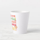 Herfst is voor warme hanen, hete koffie en pompoen latte mok (Voorkant)