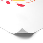 Herfst is voor warme hanen, hete koffie en pompoen poster (Hoek)