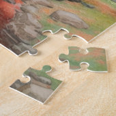 Herfst Japans Moderne Tuin Waterverf Legpuzzel (Zijkant)