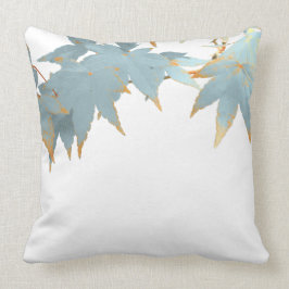 Herfst Japanse maaple blauw blauw blauw bladerdak Kussen