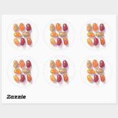 HERFST JELLY BEANS Grote Ronde Stickers (Vel)