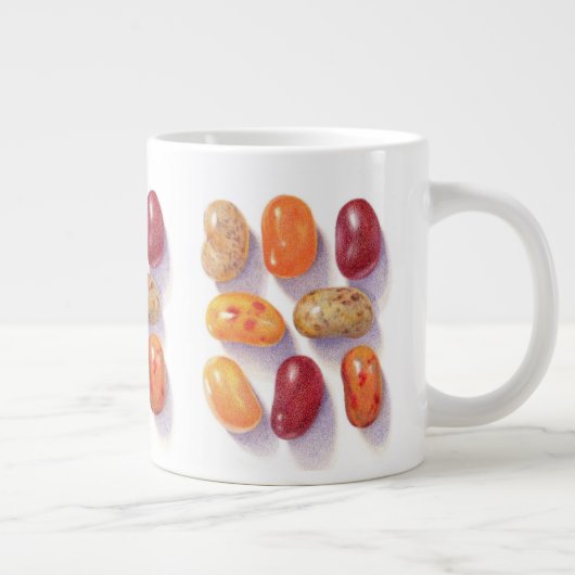 HERFST JELLY BEANS Grote Witte Mok (Rechts)