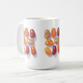 HERFST JELLY BEANS Hoge Witte Mok (Voorkant links)