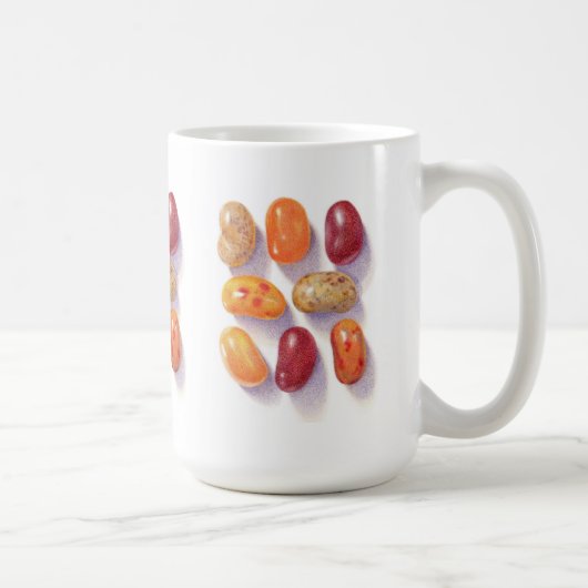 HERFST JELLY BEANS Hoge Witte Mok (Rechts)