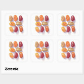 HERFST JELLY BEANS Large Square Stickers (Vel)