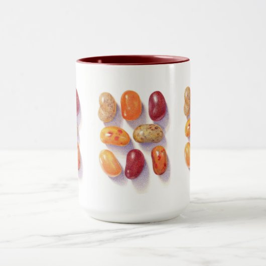 HERFST JELLY BEANS Tall Maroon Combo Mok (Midden)