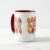 HERFST JELLY BEANS Tall Maroon Combo Mok (Voorkant links)
