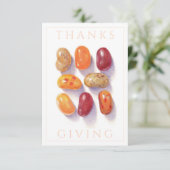 HERFST JELLY BEANS Thanksgiving 3.5x5 Platte Kaart (Staand voorkant)