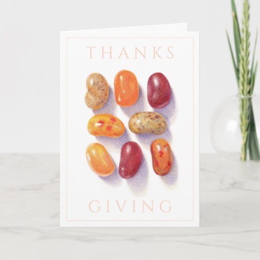 HERFST JELLY BEANS THANKSGIVING KAART (Voorkant)