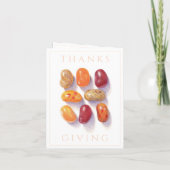 HERFST JELLY BEANS Thanksgiving Note Kaart (Achterkant)