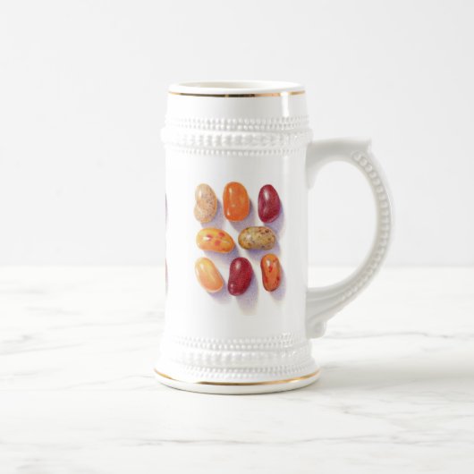 HERFST JELLY BEANS Wit & Gouden Stein Bierpul (Rechts)