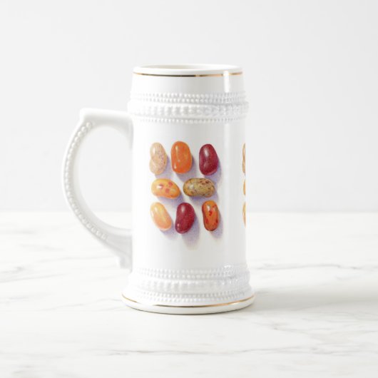 HERFST JELLY BEANS Wit & Gouden Stein Bierpul (Links)