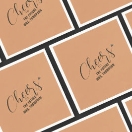 Herfst juicht toekomst mevrouw Oranje Vrijgezellen Servet