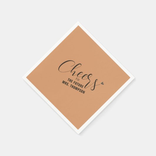 Herfst juicht toekomst mevrouw Oranje Vrijgezellen Servet (Hoek)