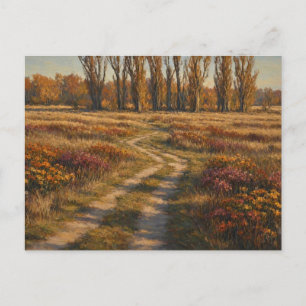 Herfst Jungle Way Natuur Scene Briefkaart