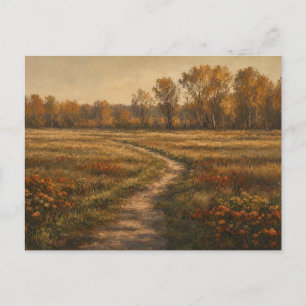 Herfst Jungle Way Natuur Scene Briefkaart
