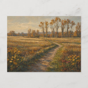 Herfst Jungle Way Natuur Scene Briefkaart