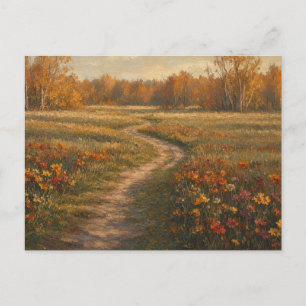 Herfst Jungle Way Natuur Scene Briefkaart