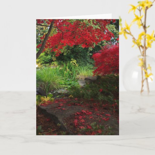 Herfst Kaart (Gele Bloem)