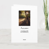 herfst | kaart (Achterkant)