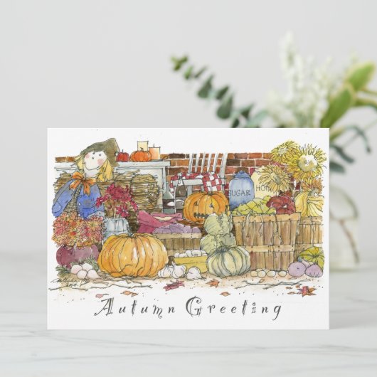 Herfst Kaart (Staand voorkant)