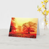 herfst kaart (Gele Bloem)