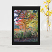 herfst kaart (Gele Bloem)