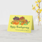 herfst — Kaart Thanksgiving (Gele Bloem)