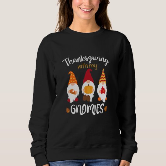 Herfst Kabouter Mannen Vrouwen Kinderen Thanksgivi Trui (Voorkant)