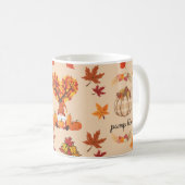 Herfst Kabouter Pompoen Herfst Kunstprint Koffiemok (Voorkant rechts)