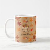 Herfst Kabouter Pompoen Herfst Kunstprint Koffiemok (Links)