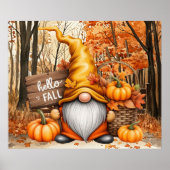 Herfst Kabouter Poster (Voorkant)