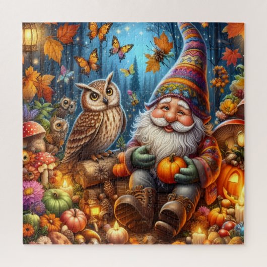 Herfst Kabouter Puzzel (Verticaal)
