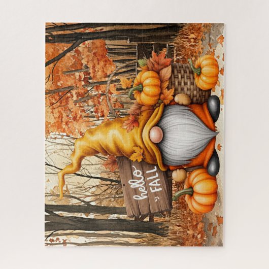 Herfst Kabouter Puzzel (Verticaal)