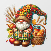 Herfst Kabouter Ruitsticker Raamsticker (Vel)