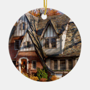 Herfst - Kabouter thuis Keramisch Ornament