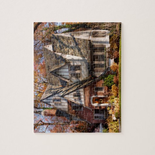 Herfst - Kabouter thuis Legpuzzel (Verticaal)