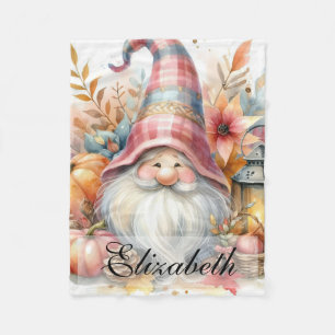 Herfst kabouters met herfstbladeren Fleece Deken