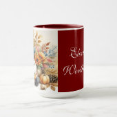  Herfst kabouters met herfstbladeren Mok (Midden)