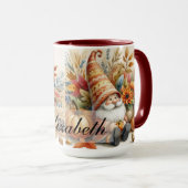  Herfst kabouters met herfstbladeren Mok (Voorkant rechts)